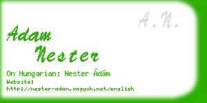 adam nester business card