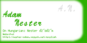 adam nester business card